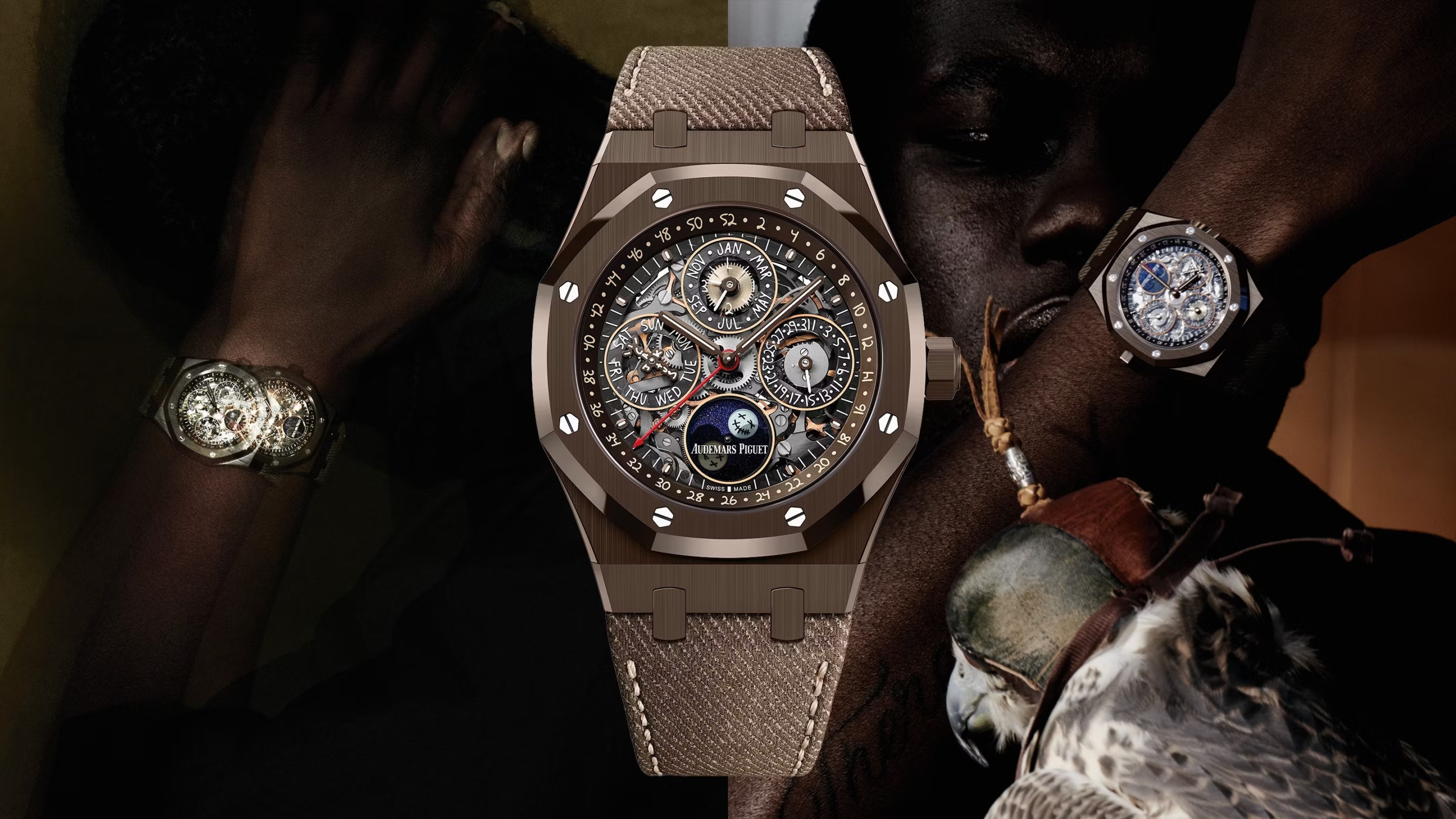 Travis Scott prsentiert den AP Royal Oak Perpetual Calendar Openworked Cactus  Jack LE